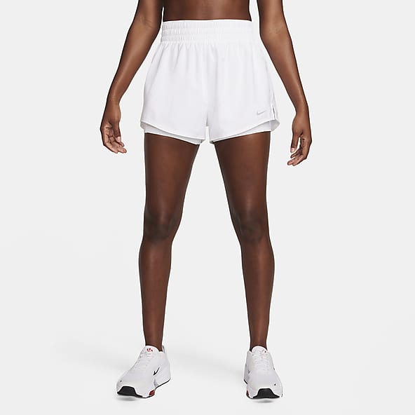 Womens White Running Shorts. Nike